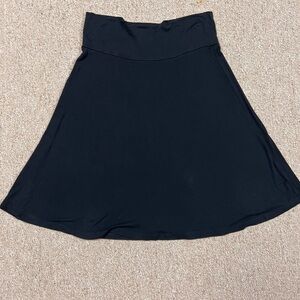 Gap Womens Skirt Medium Stretch Black Soft Cotton Blend Flowy skirt